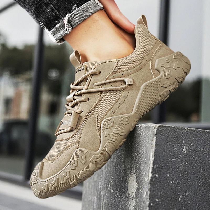 

Hiking Shoes Men Anti-slip Low-top Outdoor Sports Shoes Men Lace-up Comfortable Breathable Casual Running Men Shoes