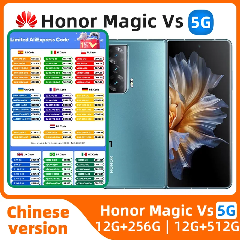 HONOR Magic Vs Fold 5g Smartphone Snapdragon 8+ gen1 7,9 Zoll 120 Hz OLED NFC 66 W 5000 mAh Original gebrauchtes Telefon