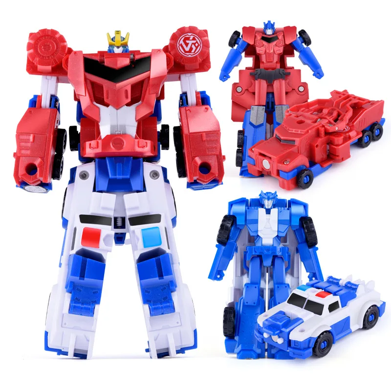 Classic Robot Cars Toys For Children Action Toy Figures Birthday Gift