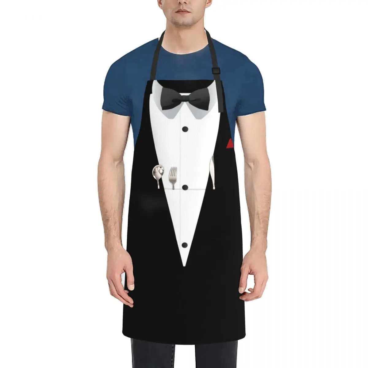 Tuxedo design with Bowtie For Weddings And Special Occasions Apron Kitchen For Cooking Apron