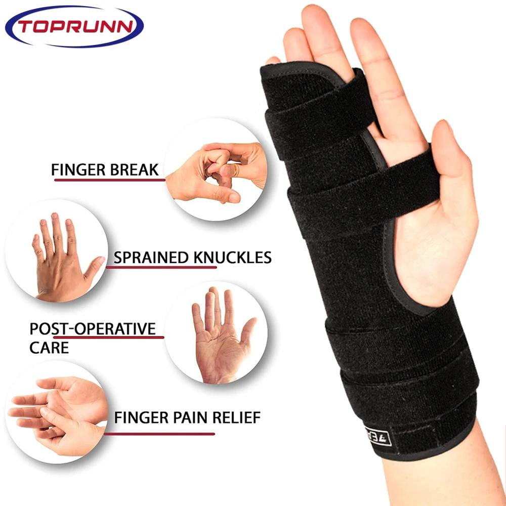 1Pc Breathable Mallet Finger Splint for Finger Brace Aluminum Finger Support Stabilizer for Broken Fingers Arthritis Tendonitis