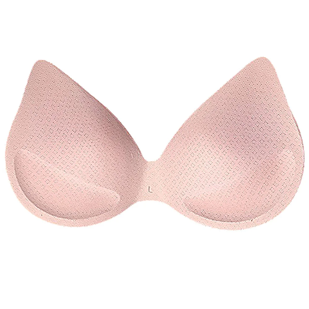 Water Drop Shape Removable Breathable Push Up Cups Inserts Breast Cushion Swimsuit Bikini Sports Women Latex Bra Pads