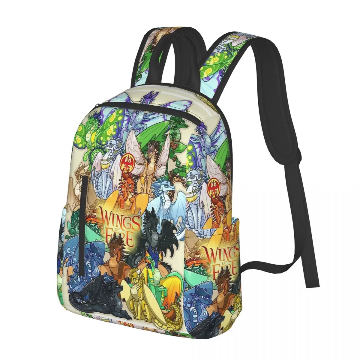 Wing Of Fire All Dragon Student Backpack School Bag Hiking Travel Daypack for Boys Girls Bookbag Shoulder Bags