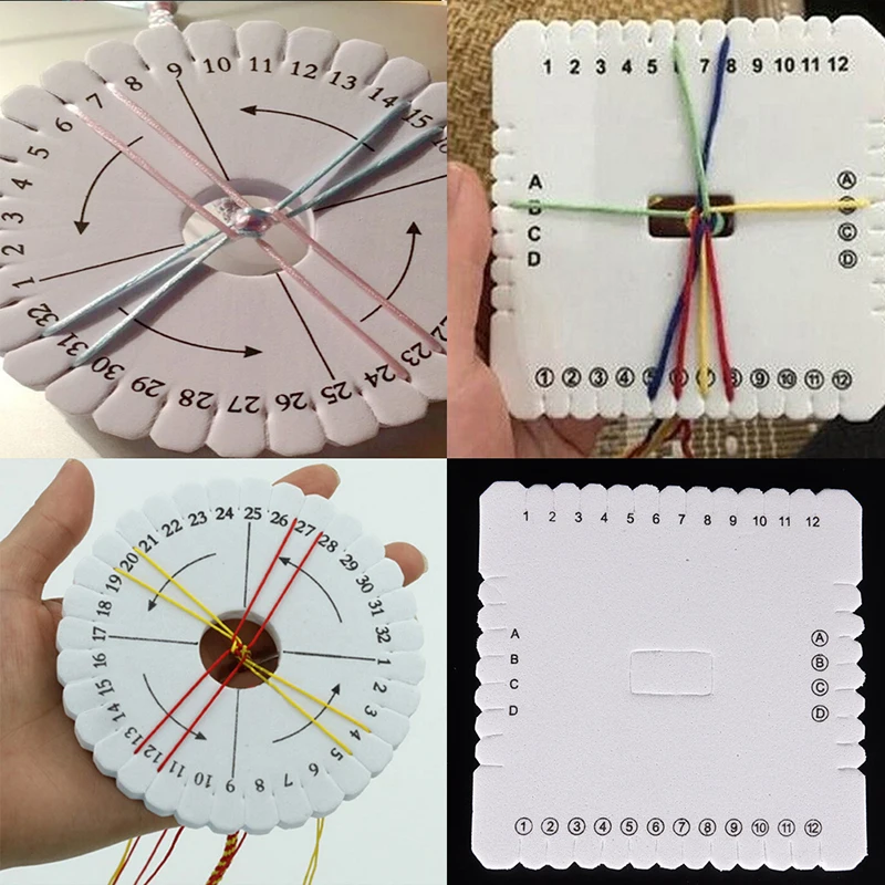 

Круглый квадратный плетеный шнур ручной работы для плетения