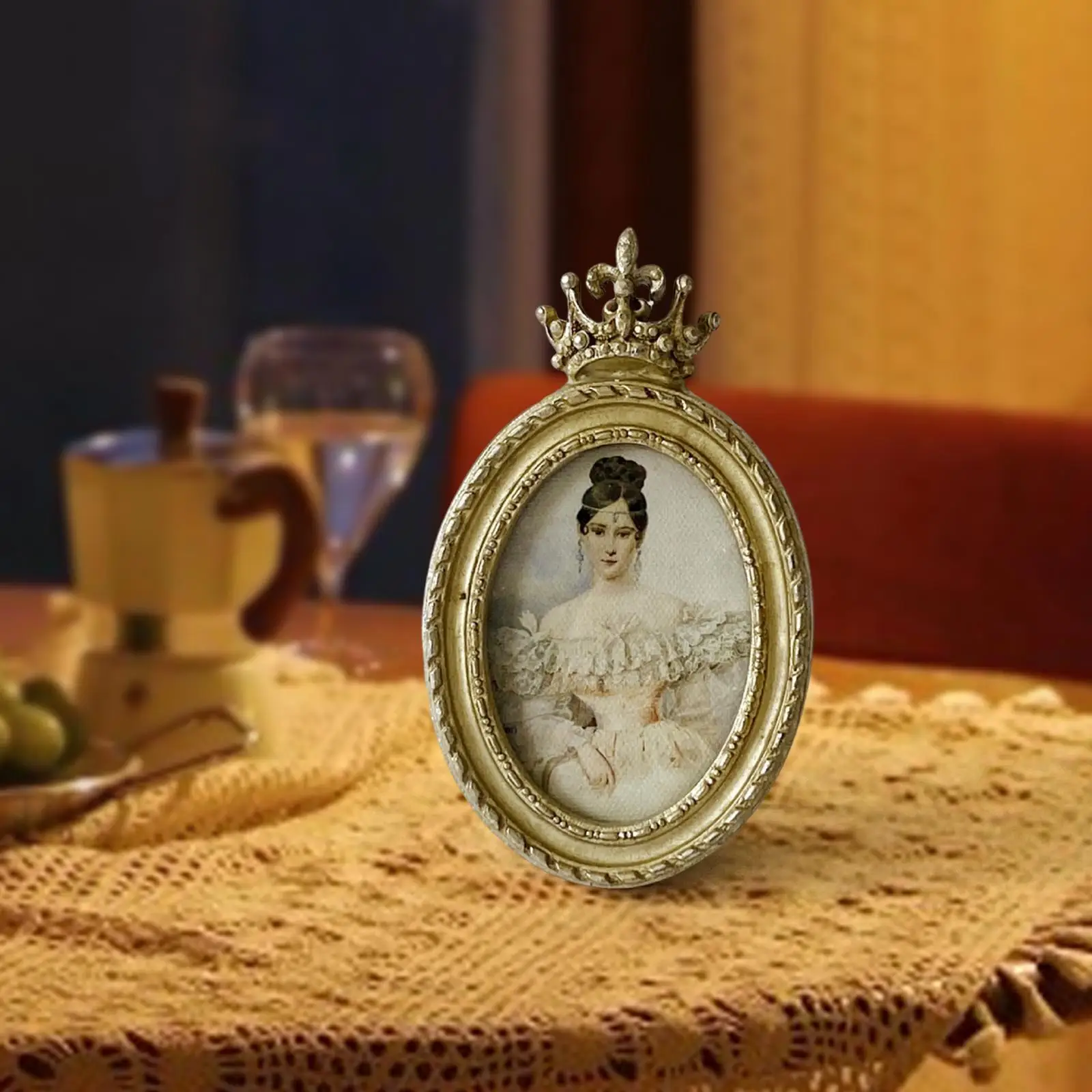 Cadre Photo Baroque cadre Photo Baroque rétro ovale décor de table cadeau élégant