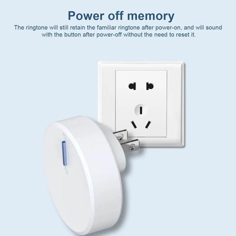 ใหม่ Self-Powered Wireless Doorbell กันน้ํายินดีต้อนรับสมาร์ทประตู Bell 38 เสียงเรียกเข้า 150M ระยะไกลสําหรับผู้สูงอายุ