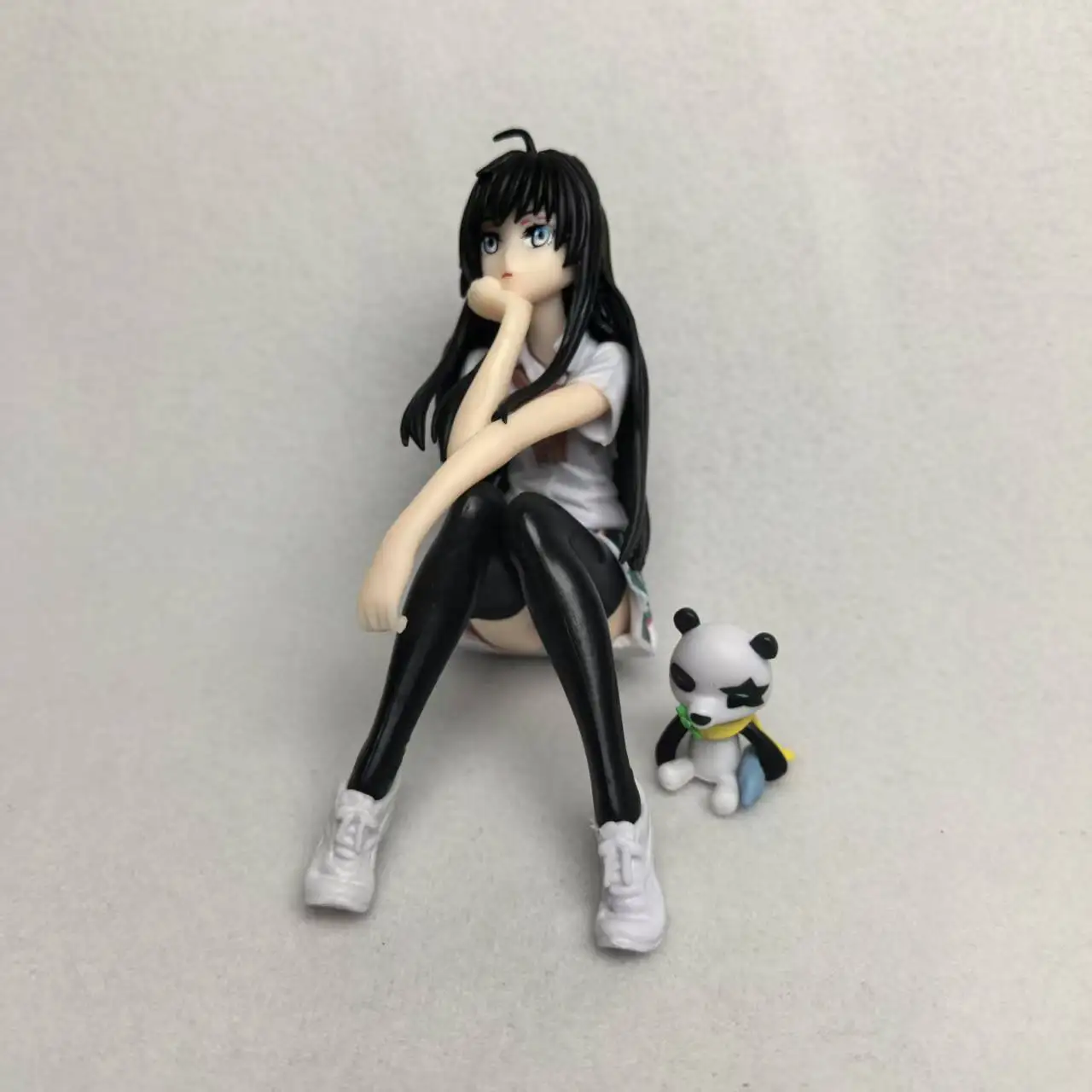 Anime My Teen Romantic Comedy Action Figure Luffy Yukinoshita Yukino Sitting Car Decoration PVC Collect Model Dolls Toys Gift