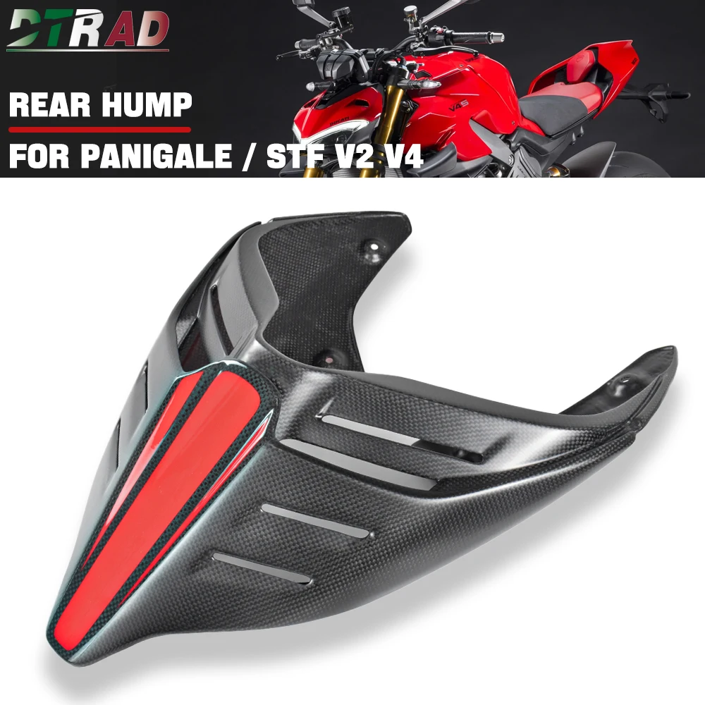 

New For DUCATI Panigale V2 V4 Streetfighter V4S Real Carbon Fiber Lambo Rear Hump Seat Cover Motorcycle Tail Rear Fairing Cowl