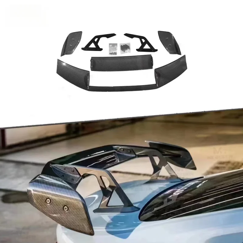 A Style Dry Carbon Fiber Rear Trunk Spoiler Sports Sedan Mod Accessories