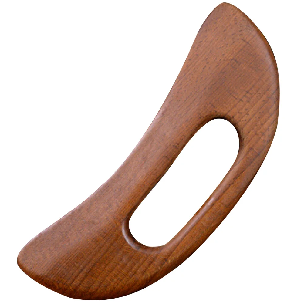 أداة تدليك كشط خشبية طبيعية من لوح جواشا، تصميم مريح للوجه والجسم والرقبة للاسترخاء المحمول في المنزل أثناء السفر #3