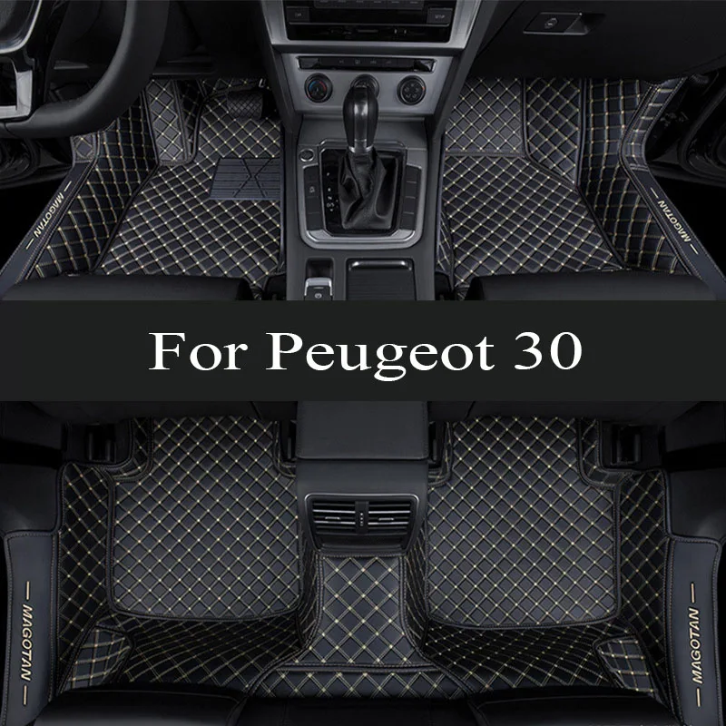 

Car Floor Mats For Peugeot 301 2014 2015 2016 2017 2018 Custom Auto Foot Pads Automobile Carpet Cover Interior trunk mat