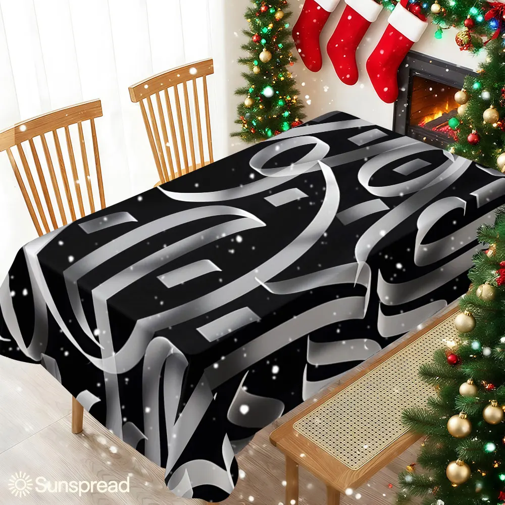 Arabic Script Waterproof table cloth, splash-proof tablecloth, for party, Halloween, Christmas, dining, camping