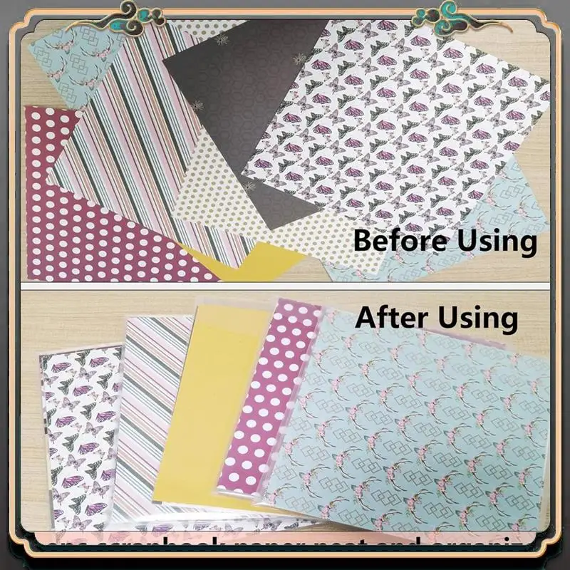 Reliable-20Pcs Transparent Scrapbook Organizer Envelopes Storage Pockets Sleeves For Storing 12X12inch With 60 Pcs Label Sticker