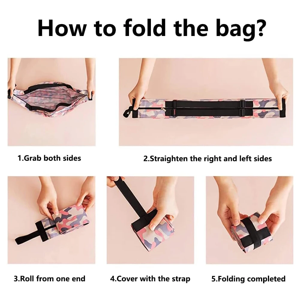 Foldable Large Capacity Storage Tote Bag Oxford Cloth Bag Waterproof Protable Travel Bag for Home Outdoor BBQ Travel Storage Bag