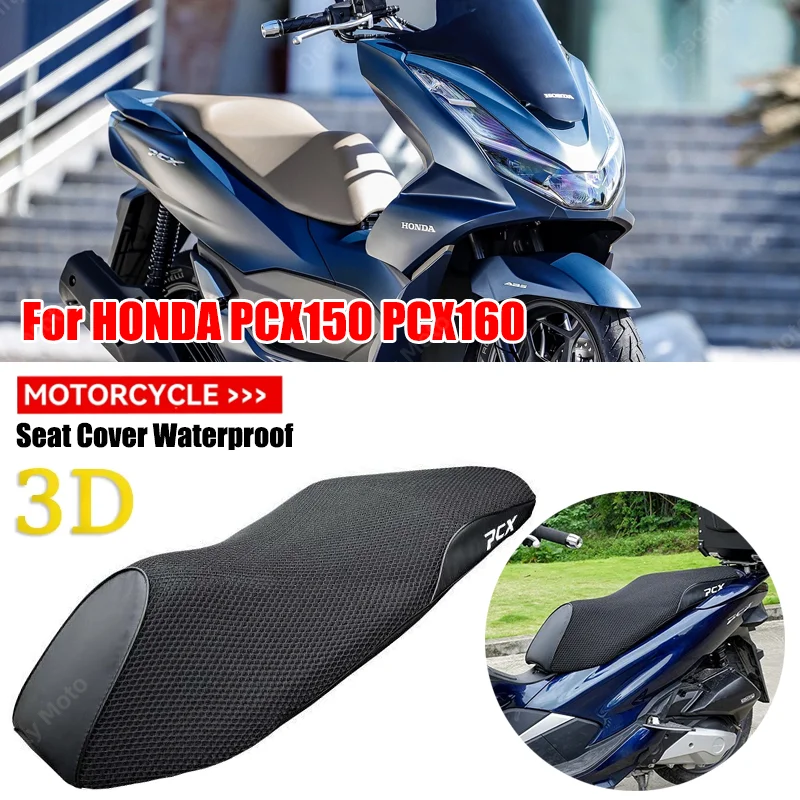 3D Mesh Fabric Scooter Seat Cover Antiskid Breathable Summer Net For HONDA PCX150 PCX160 PCX 150 PCX 160 Motorcycle Cushion