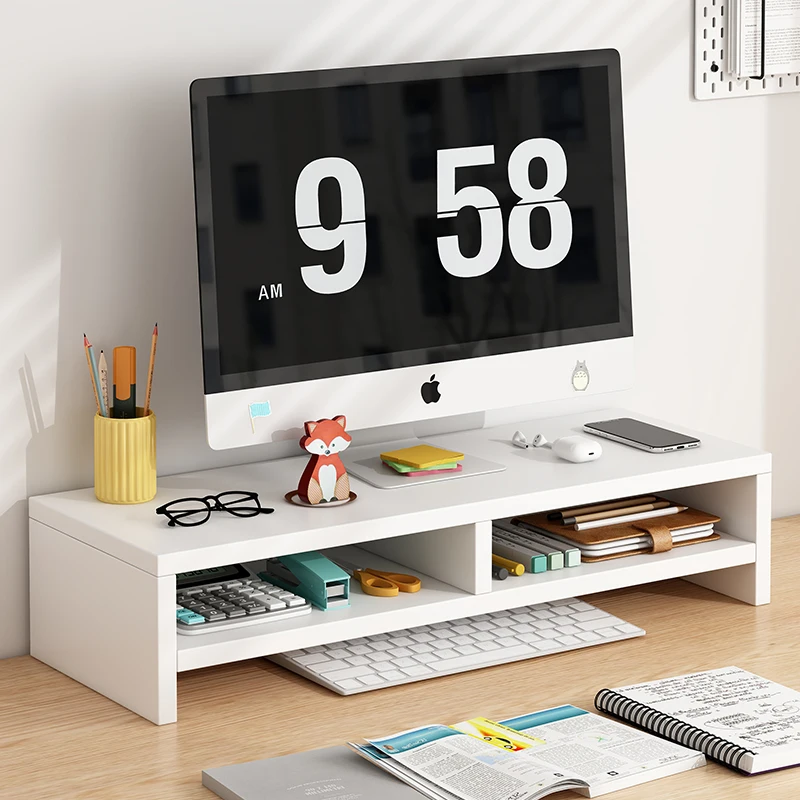 Computer monitor heightening rack desktop dormitory desktop storage bracket