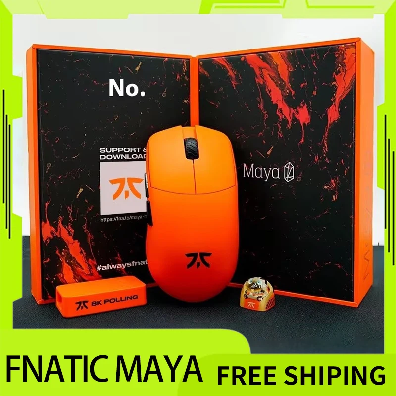 

Беспроводная игровая мышь Fnatic MAYA, перезаряжаемая Bluetooth 3950 8K легкая игровая мышь для офиса, киберспорта, аксессуары, подарок