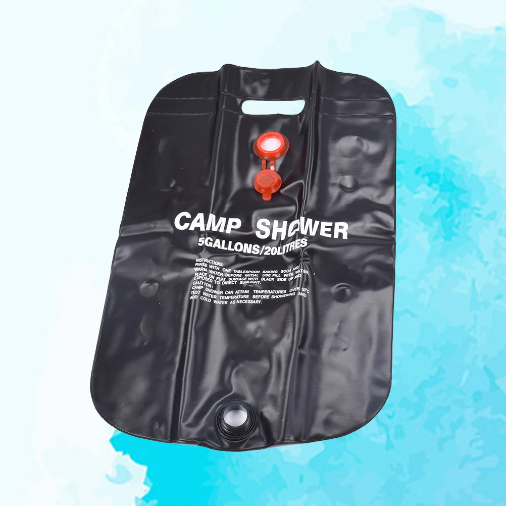 

20 L Shower Bag Foldable Hiking Water Storage Camping Solar Heat Collapsible Lightweight