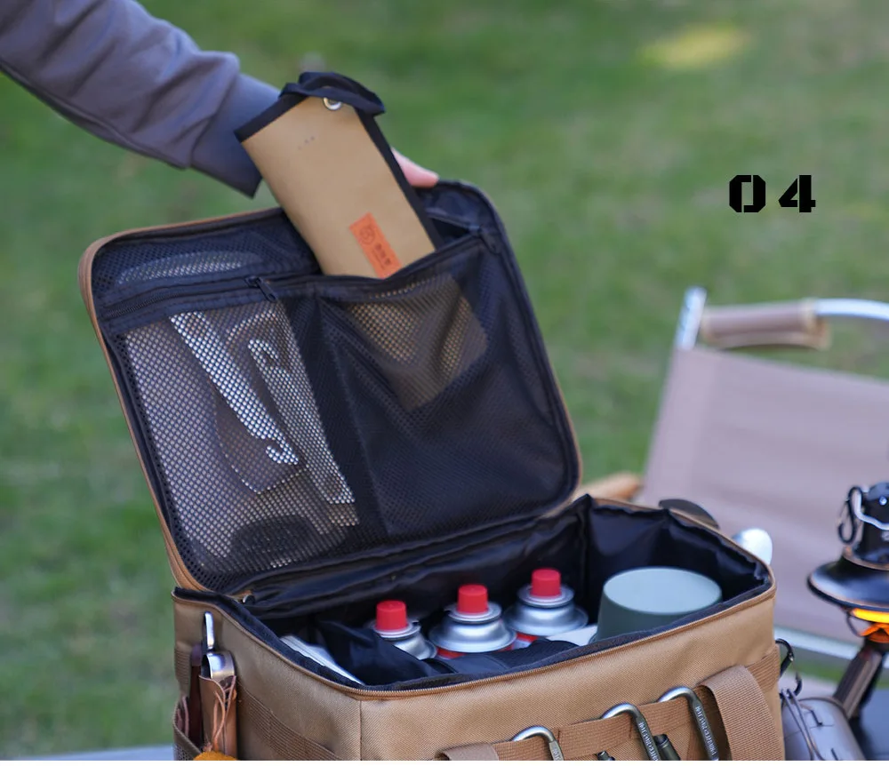 30-42L Taktische Camping-Aufbewahrungstasche - Isolierte Faltbox für Picknick, Geschirr & Feldausrüstung Wasserdicht – Detail 8