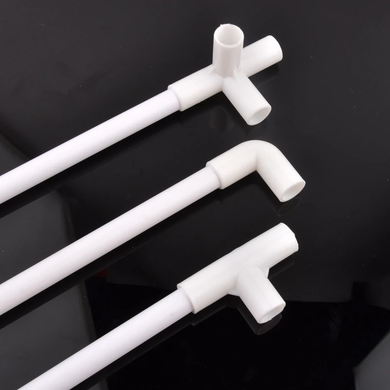 2 قطعة انبوب ماء أبيض بولي كلوريد الفينيل أنبوب بلاستيكي حديقة الري سقي تركيبات خزان حوض السمك زراعة الإطار طول الأنابيب 48-50 سنتيمتر #6