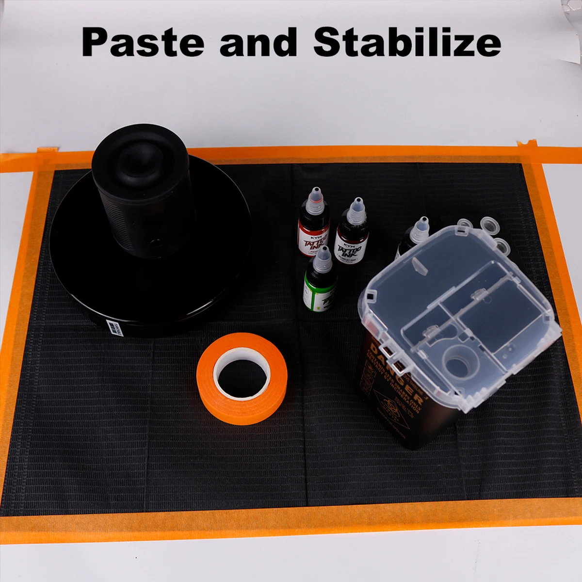 

7PC 20M Tattoo Adhesive Crepe Paper Low Viscosity Masking Tape 20mm Single Side Tape for Oil Painting Sketch Drawing Supplies