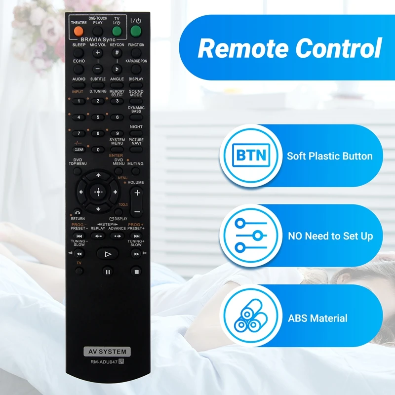 Remote Control For SONY AV DAV-DZ280 DAV-DZ660 DAV-DZ860 DAV-DZ680 DAV-DZ780 HCD-DZ750 RM-ADU047 RM-ADU050