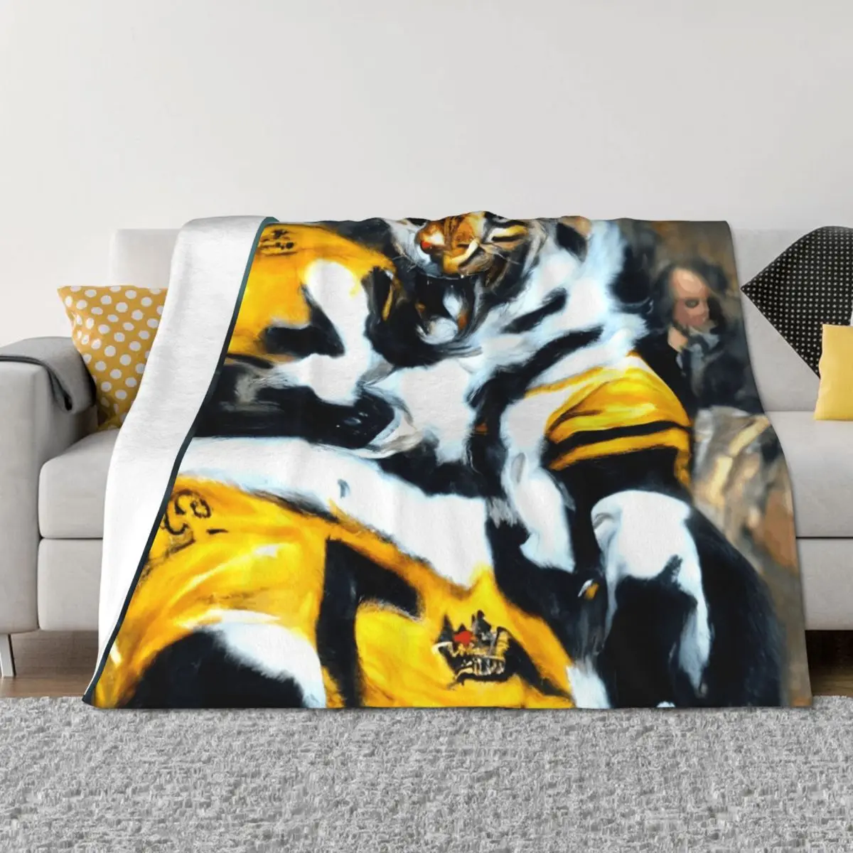 

Hamilton Tiger Cats! Throw Blanket Beach Sofa Weighted Custom Blankets