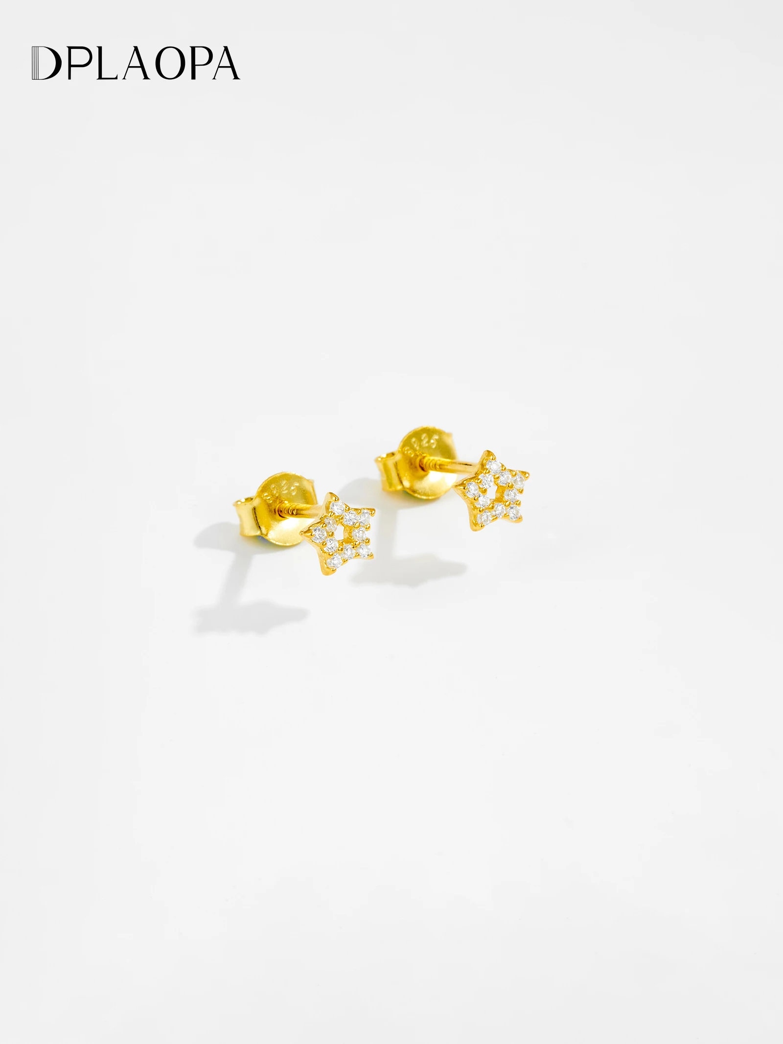 

Серьги-гвоздики DPLAOPA из стерлингового серебра 925 пробы со звездами и мини-цирконами, оригинальный дизайн, роскошные милые изысканные украшения для женщин