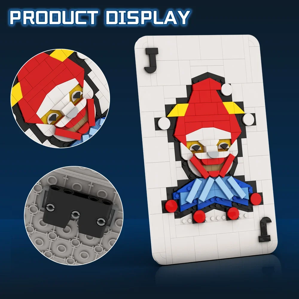 MOC Balatro Model Building Blocks Poker Joker Figure Card Party Tabletop Game Bricks Casual Puzzle Toys Adult Gift