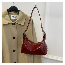 Zipper PU 2024 High Quality Crossbody Bag Solid Color Trendy Fashion Satchels Shoulder Bag Soft Versatile Women's Handbag