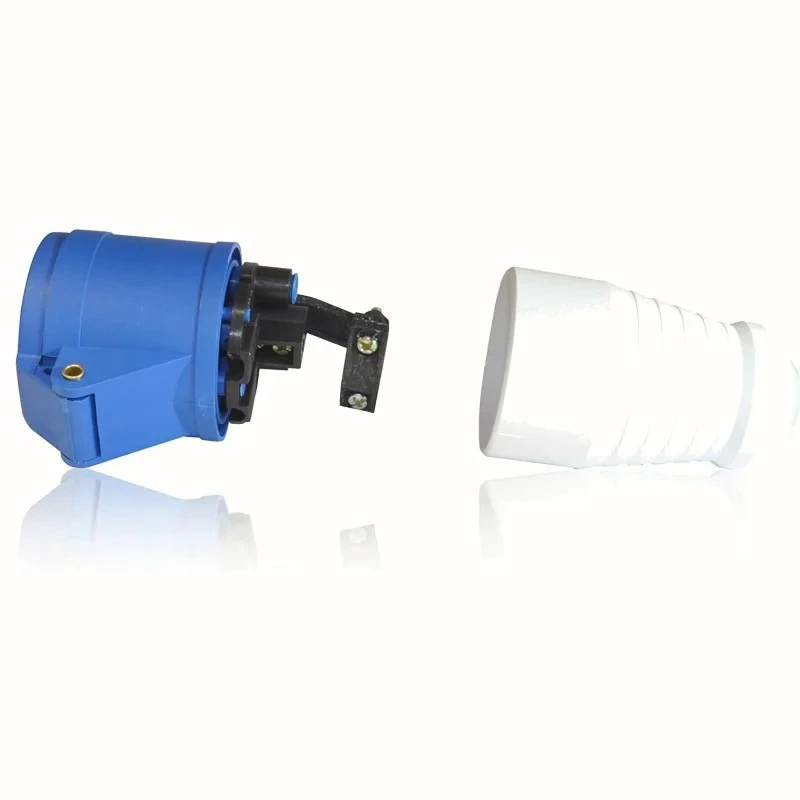 3-Pin Industrial Power Plug Waterproof Dustproof Connector For Outdoor Construction RV Marine Workshop Electrical Equipment Use