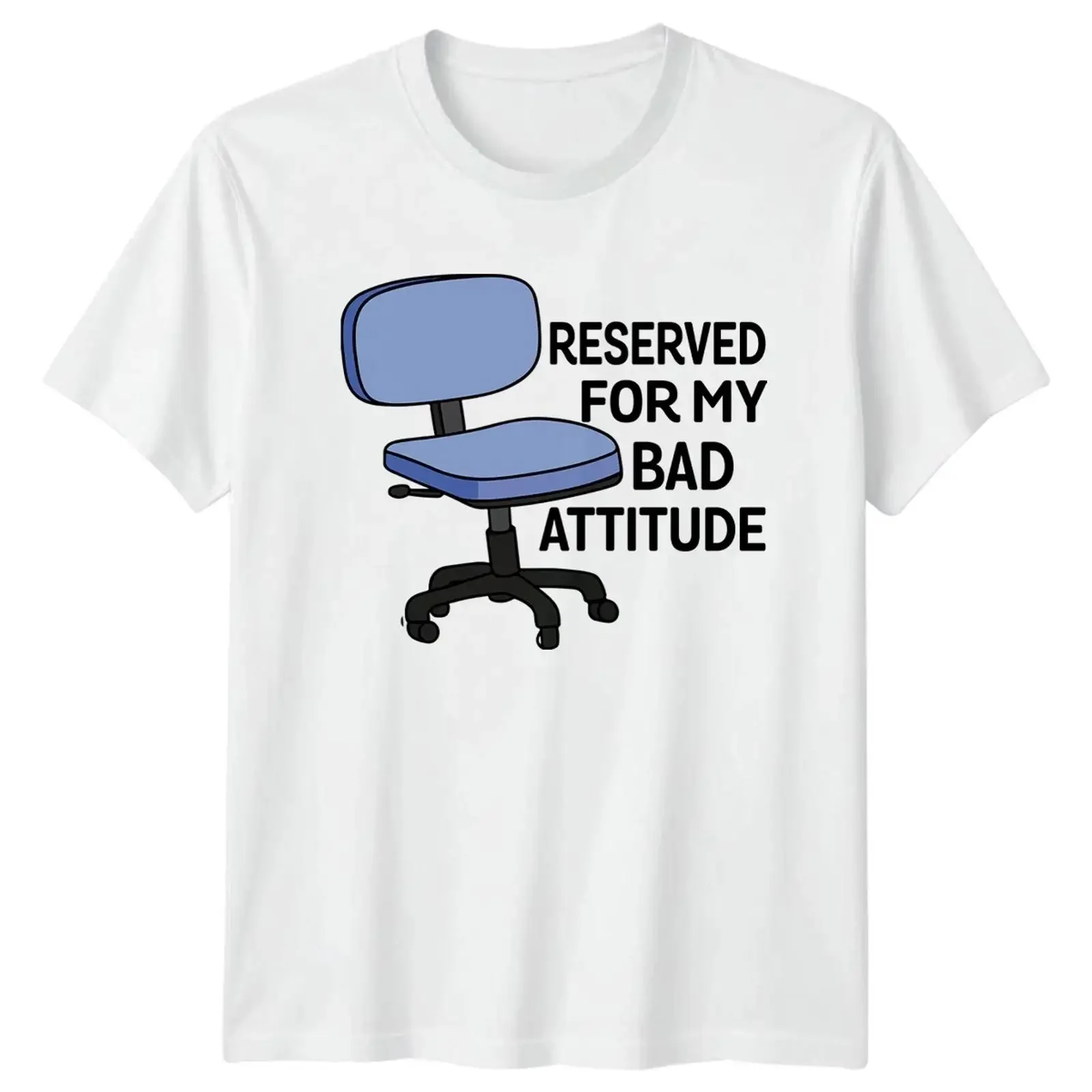 Reserved For My Bad Attitude T Shirt Office Worker Humor Birthday Image 1 of 4 vintage Washed homme Slightly Stylish