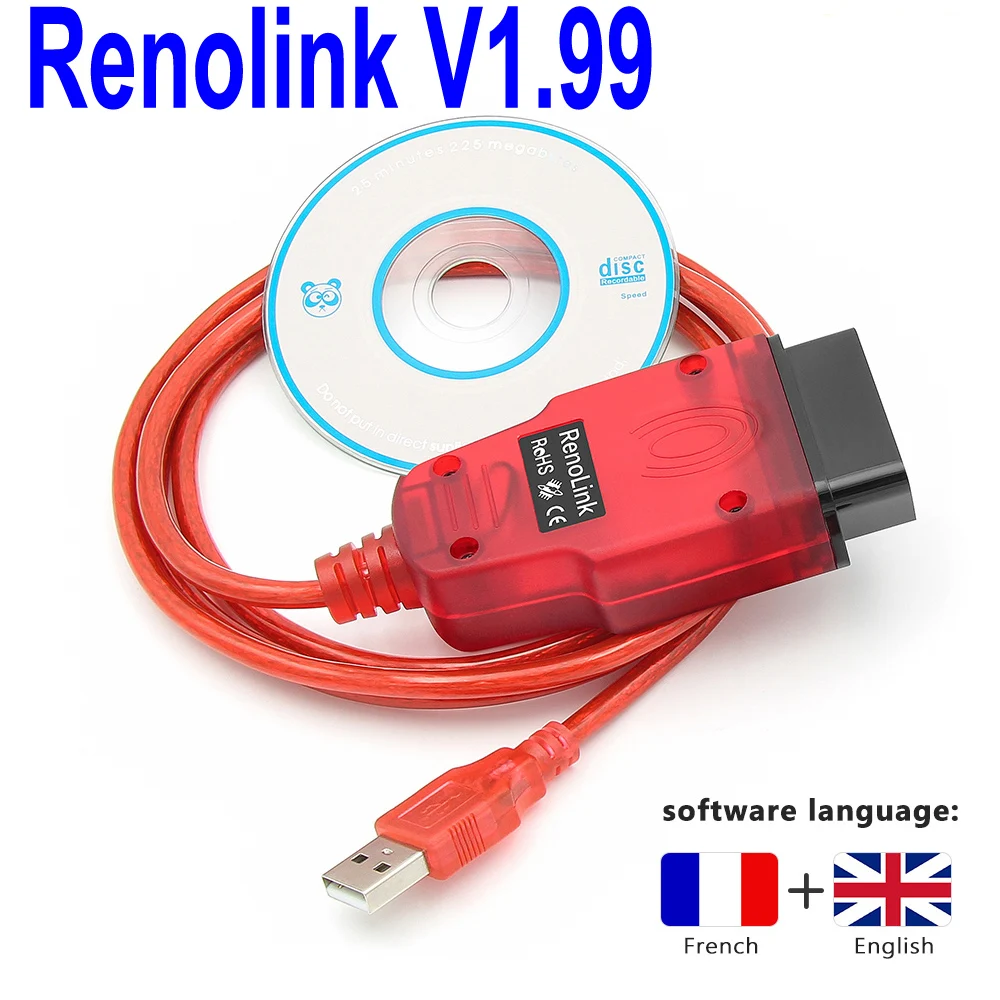 New Renolink V1.99 Renolink Key Coding UCH Matching Dashboard Coding ECU Resetting Functions Better Than RenoLink V1.99