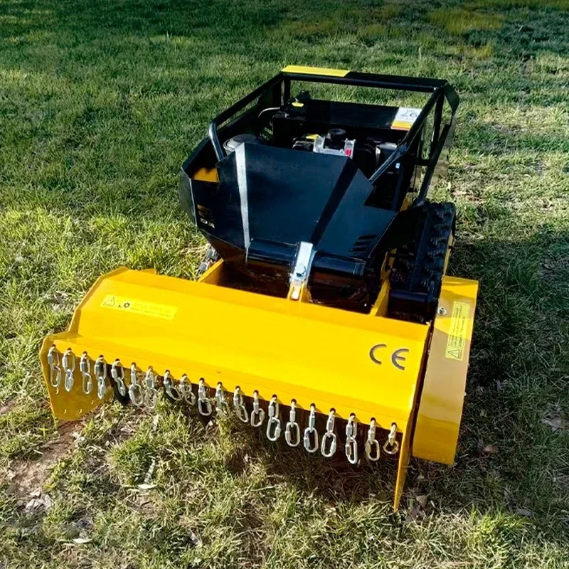 Wholesale Direct 800mm 1000mm Small Flail Zero Turn Remote Control Lawn Mower with Snow Shovel