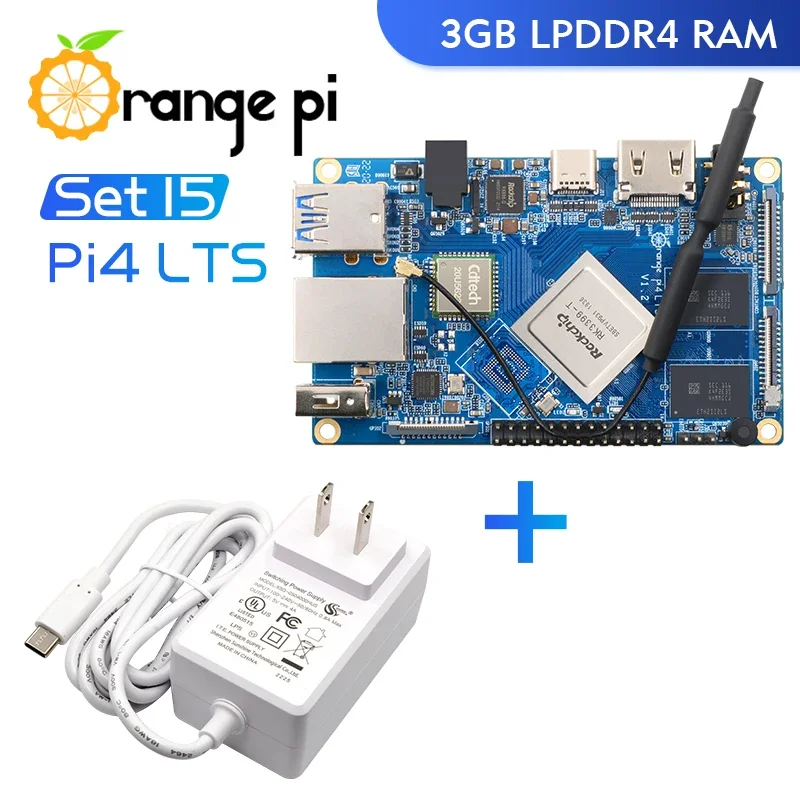 

Orange Pi 4 LTS 3G+5V4A Type-C Power Supply, RK3399-T Open Source Mini PC Developmet Board Tablet, Run Android,Ubuntu,Debian OS