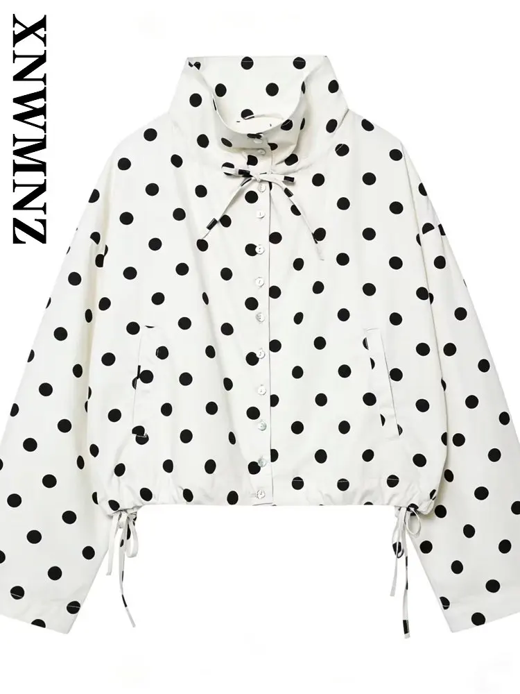 XNWMNZ 2026 Summer Woman Vintage Casual Turtleneck Collar Outerwear Fashion Commuting Spring Woman's Long Sleeve Holiday Jacket