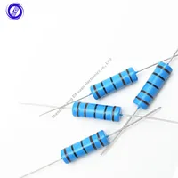 10pcs Metal Film Resistors 5W 5Watts 1% 10 12 15 18 20 22 24 27 30 33 36 39 43 47 51 56 62 68 75 82 91 R K Ohm