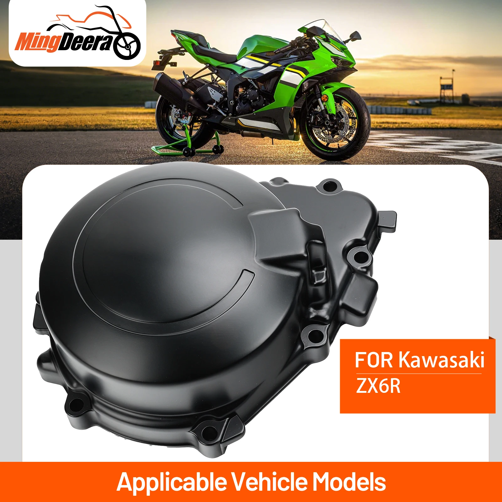 

For Kawasaki Ninja ZX6R 1995-1997 Motorcycle Engine Stator Cover Crank Case Cover Left Stator Starter Shell Protector