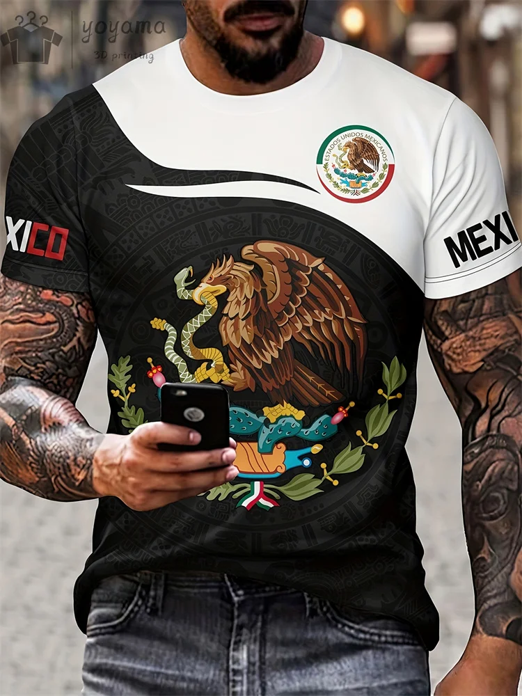 T shirts Tops Short Sleeve Tee Man T-shirt Personalized T-shirt Mexican Style Graphic T shirts Clothes Men Vintage Clothes Top