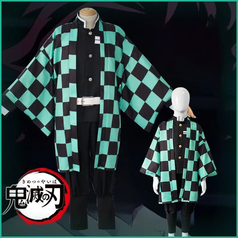 Disfraz de Anime Kimetsu No Yaiba Kochou Shinobu para adultos y niños, conjunto de peluca, uniforme de Kimono para Halloween