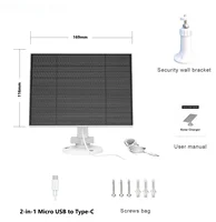 White 4W Solar IP WIFI Camera Outdoor Waterproof Security with 4G Sim Card Battery USB 6V Solar Panel Powered Camera 5