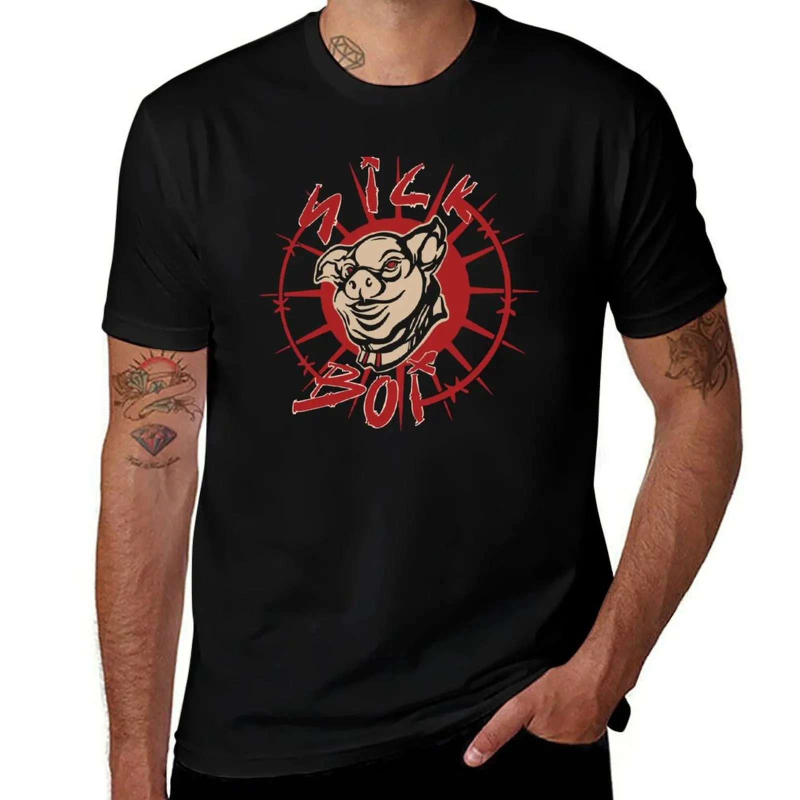Ren Pig And Sick Boi T-Shirt Summer Sports Quick Dry T-Shirt