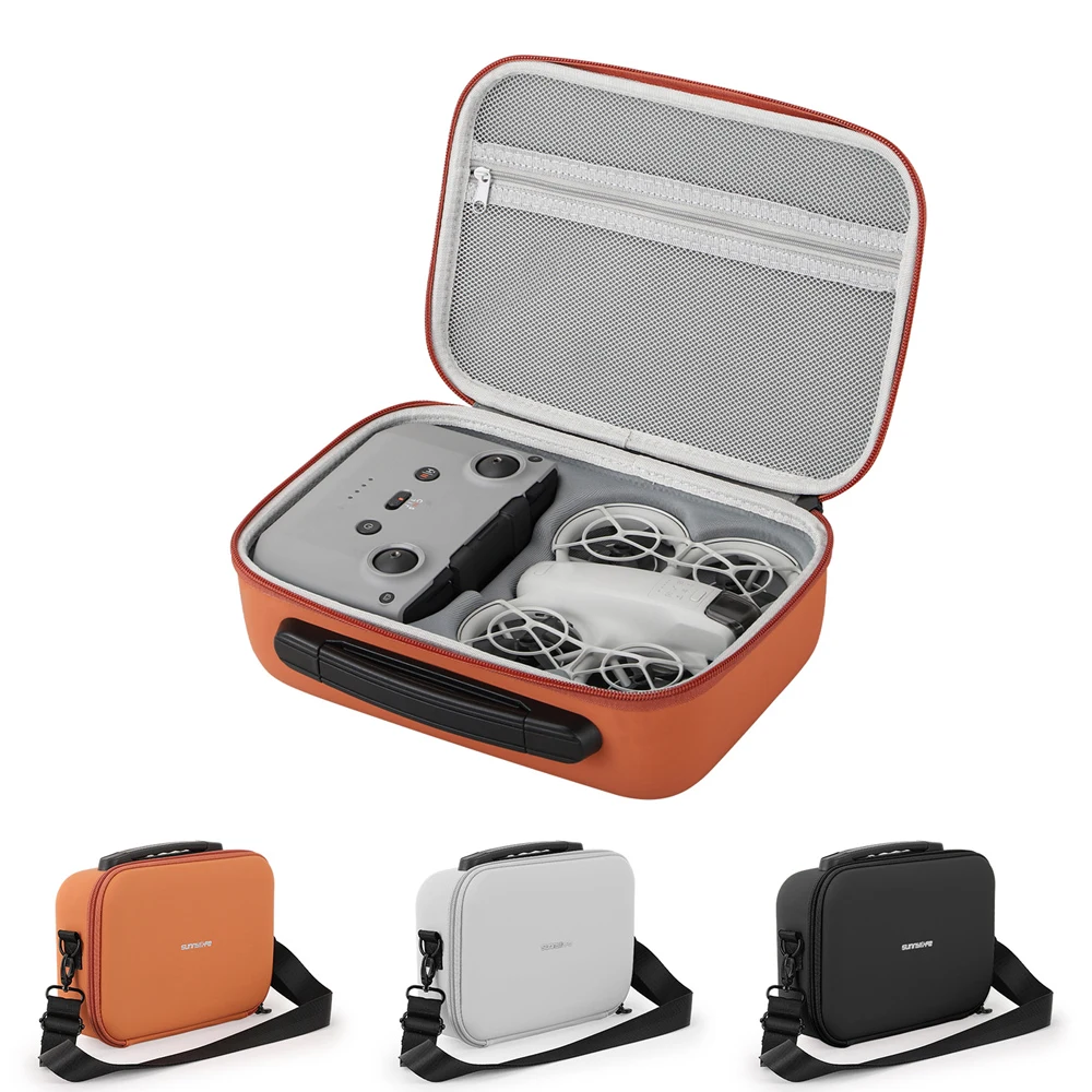 Bolsa de almacenamiento para DJI NEO Box, correa para el hombro/mango, Estuche de transporte, Combo de cuero PU, cubierta dura remota Multi RC-N3, protección portátil