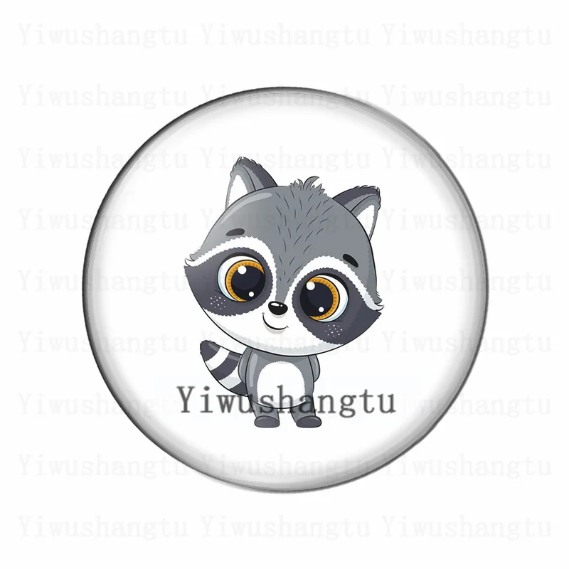 Smart little animals Cute and energetic Pet love 12mm/20mm/25mm/30mm photo glass cabochon demo flat back Making findings