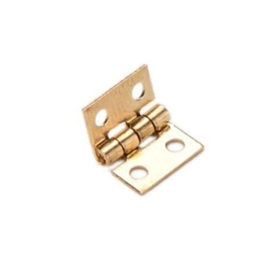 Lot De 10 Mini Charnières 1 Pouce – Fer Doré, Pour Armoire, Boîte Ou Abat-jour