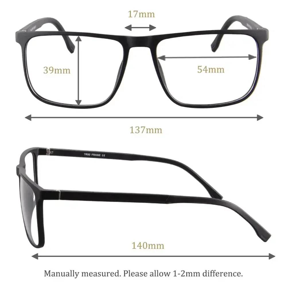 SHINU Progressive Reading Glasses Men Freeform Multofocal Lens Customized According Buyer Prescription with Astigmatism  Diopter