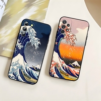 The Big Wave of kanagawa Phone Case for Samsung Galaxy S24 S21 S22 S25 S23 Ultra Fe Plus A34 A16 A54 A24 A52 A53 M54 Cover