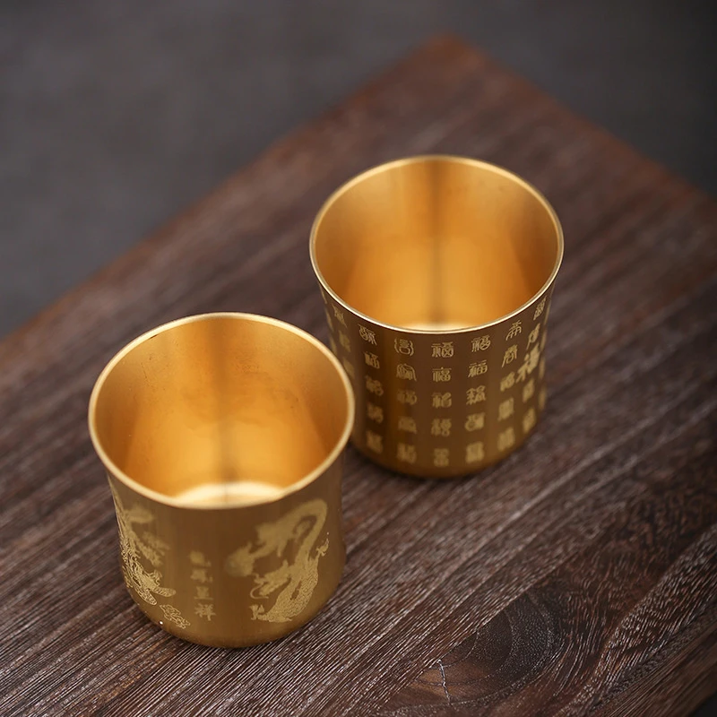 1pc Tea Cups Tea Mug Brass Homeware China Antique Bar Drinkw