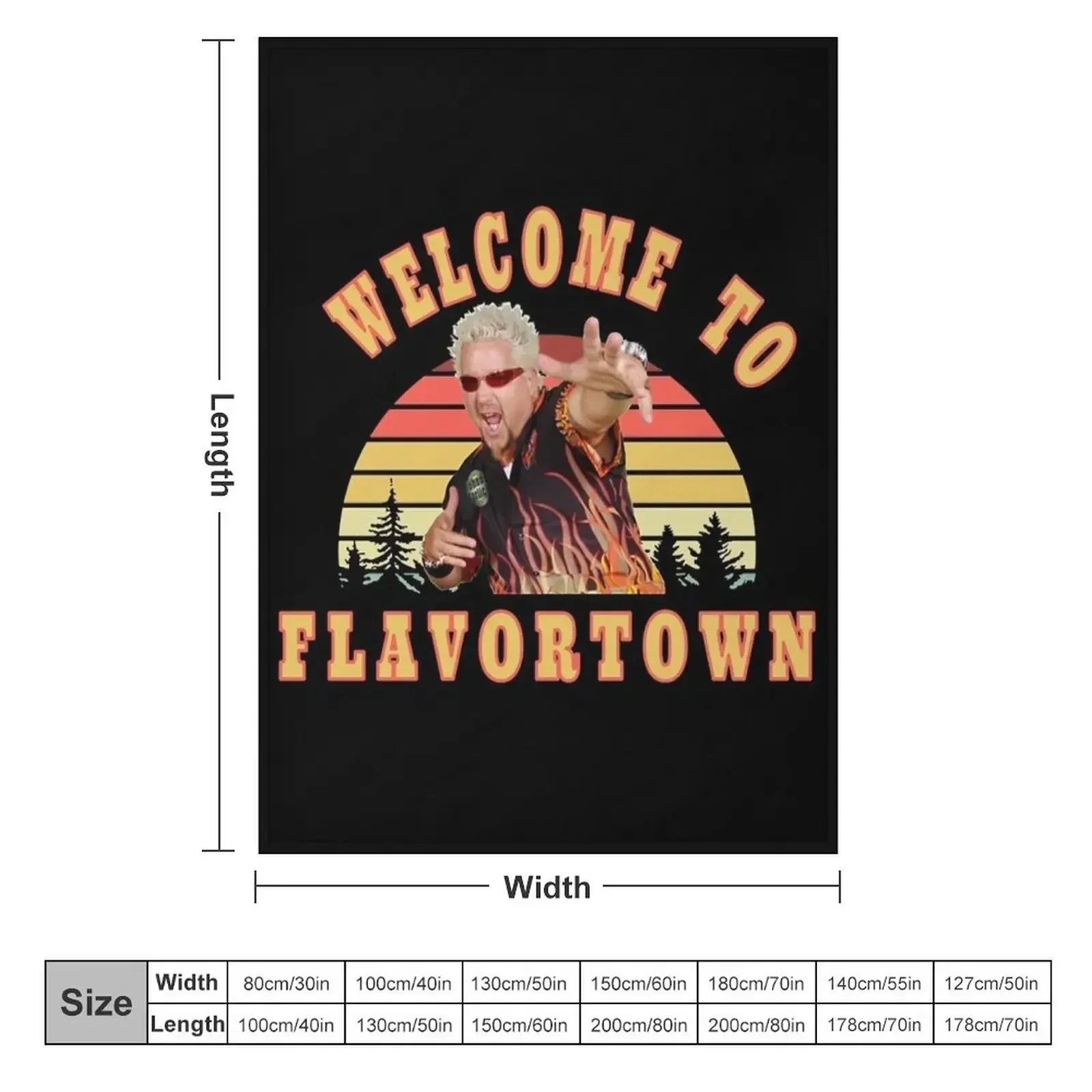 New Guy Fieri Fans Flavortown Throw Blanket Fashion Sofas Soft for babies christmas gifts Flannel Blankets
