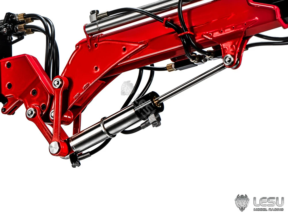 LESU Metall-Flugausleger-Kran RTR für 1/14 RC Hydraulik-Dumper-Auto-LKW DIY-Modell, verbessertes Teil, lackiertes, montiertes Modellteil – Detail 7